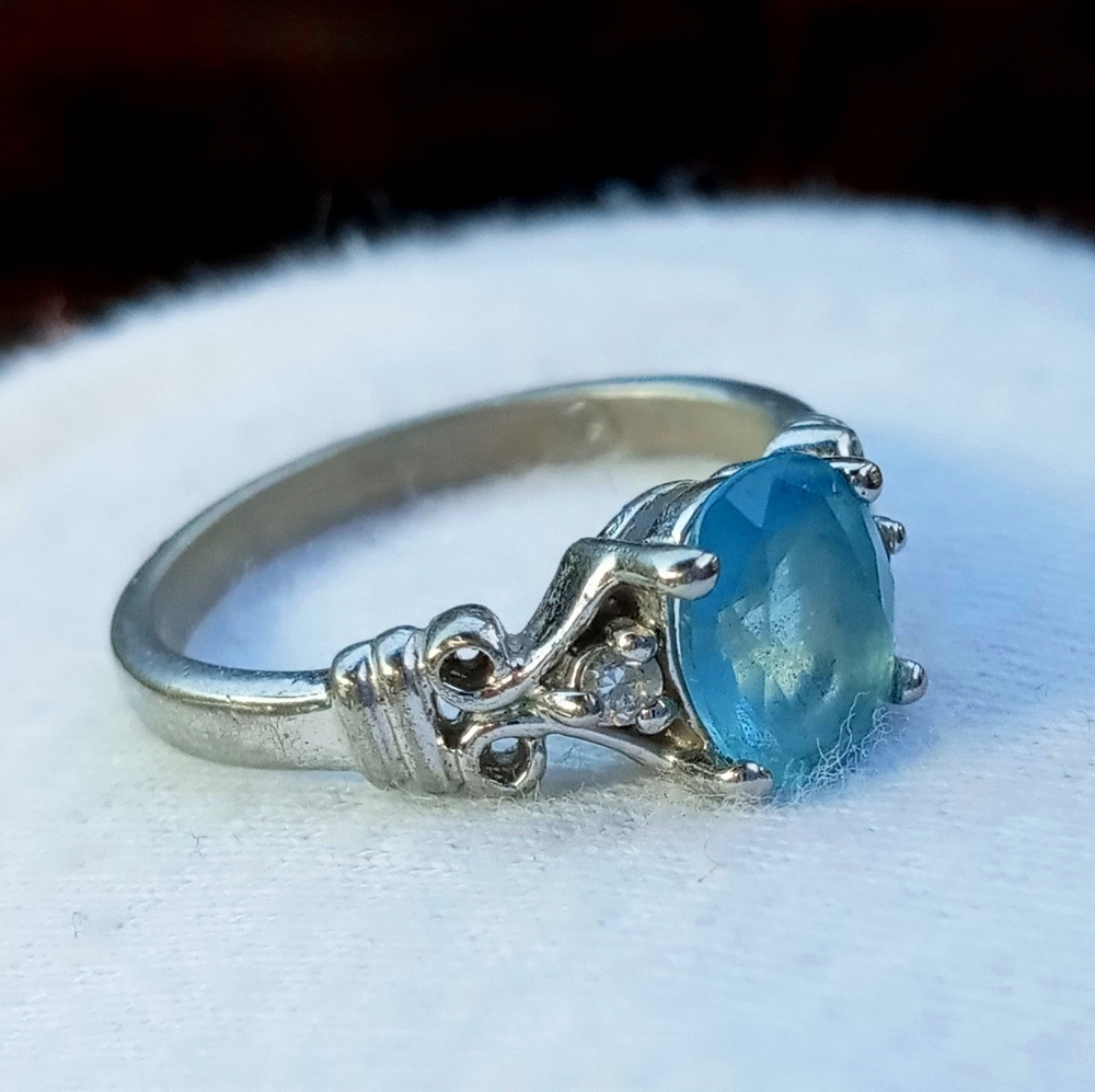 Aqua Marine 925 ring